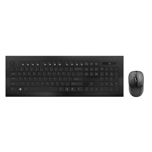 HP 4SC12PA-ACJ Multimedia Slim 2.4GHz Wireless USB Keyboard & Mouse Combo 10M Range-Black(Open Box)