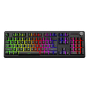 Redgear MT02 Gaming Wired Keyboard With LED Modes Windows Key Lock Injected Keycaps Control Knob (Open Box)