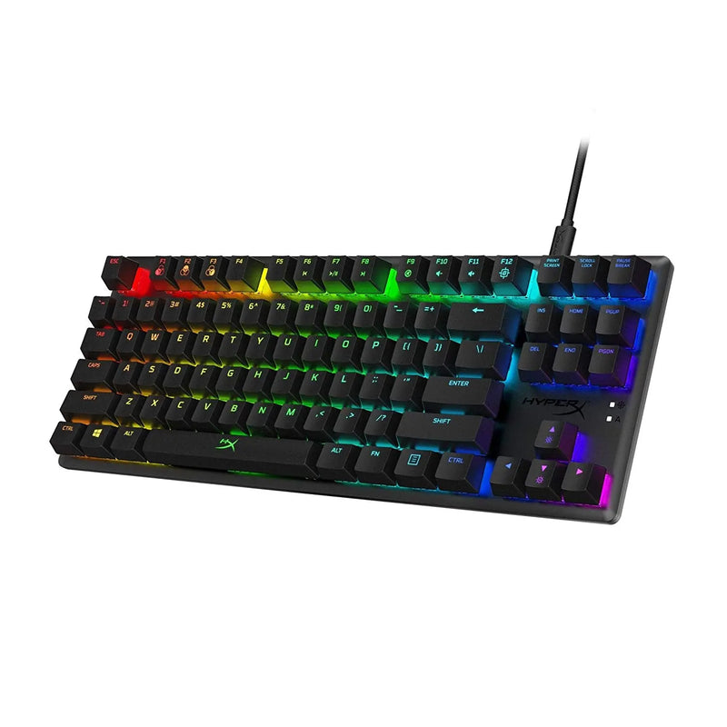 HyperX HX-KB7RDX-US Alloy Origins Core Tenkeyless Mechanical RGB Gaming Wired Keyboard-Red Switch(Open Box)
