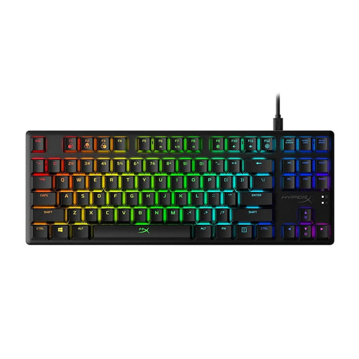 HyperX HX-KB7RDX-US Alloy Origins Core Tenkeyless Mechanical RGB Gaming Wired Keyboard-Red Switch(Open Box)