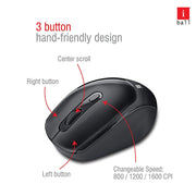 iBall Magical Duo 2 Wireless Deskset Keyboard & Mouse Combo-Black(Open Box)
