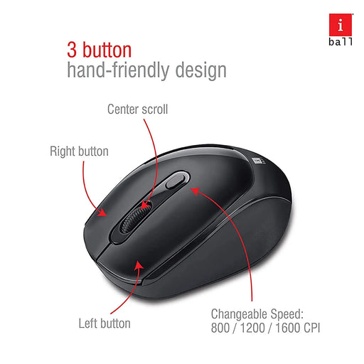 iBall Magical Duo 2 Wireless Deskset Keyboard & Mouse Combo-Black(Open Box)