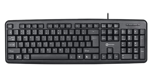 Live Tech KB01 USB Wired Keyboard-Black(Open Box)