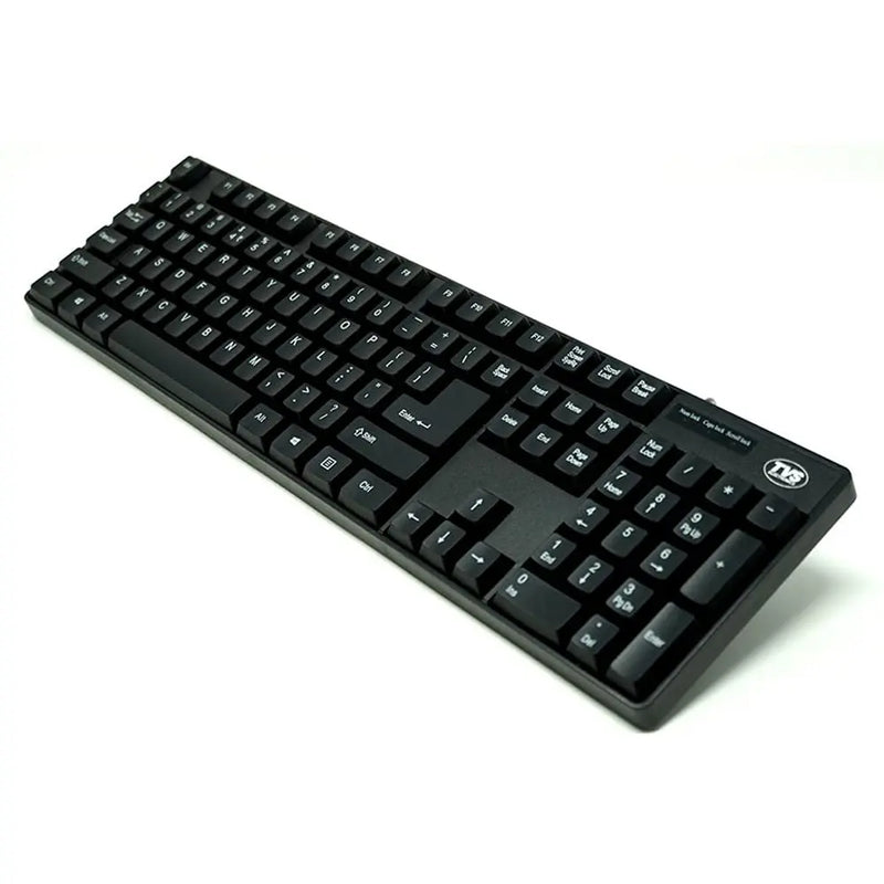 TVS Electronics Champ Wired Bilingual Keyboard-Black(Open Box)