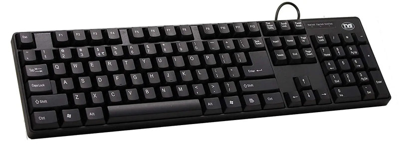 TVS Electronics Champ Wired Bilingual Keyboard-Black(Open Box)