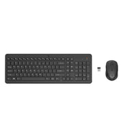 HP 330 2.4GHz Wireless Keyboard & Mouse Set 1600DPI-Black(Open Box)