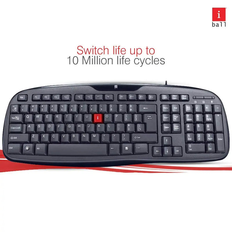 iBall Winner V2.0 Wired USB Desktop Keyboard - Black(Open Box)