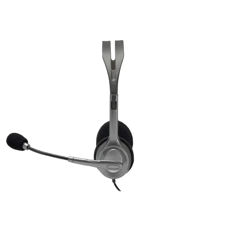 Logitech H110 Wired On Ear Headphones With Mic Stereo With Noise-Cancelling 3.5-Mm Dual Audio Jack(Open Box)
