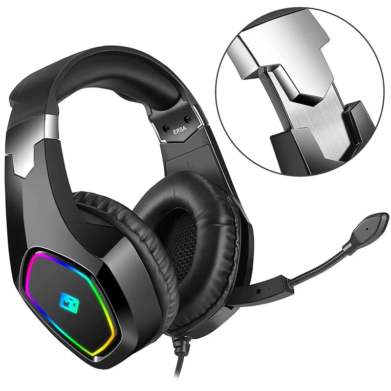 Cosmic Byte ERSA Gaming Headphone With RGB LED & Microphone-Interstellar Black(Open Box)