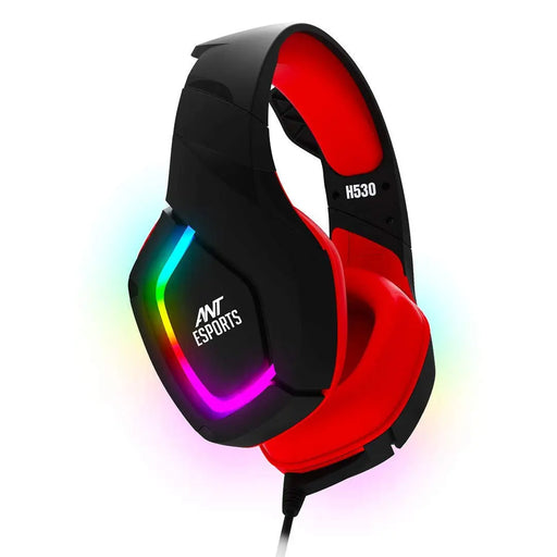 Ant Esports H530 Wired Over Ear Gaming Headphones With Mic-Black/Red(Open Box)