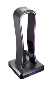 Cosmic Byte Vulcan RGB Headphone Stand With Mouse Bungee & 4 Port USB 2.0 HUB (Open Box)
