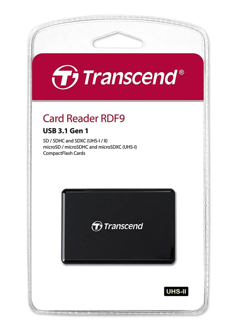 Transcend ‎ TS-RDF9K2 UHS-II USB 3.1 Gen 1Multi Card Reader USB Type-A(Open Box)