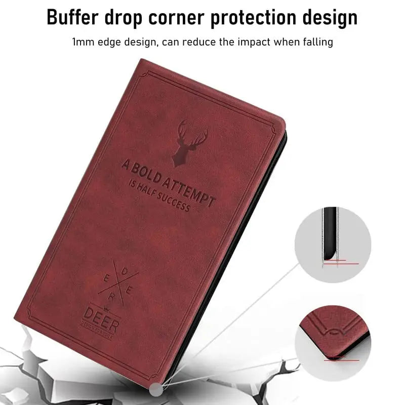 Robustrion Deer Flip Case Cover For Realme Pad 10.4" Cover-Deer Wine Red(Open Box)