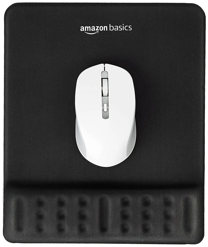 AmazonBasics Gel Gaming Mouse Pad Wrist Rest Memory-Foam (Open Box)