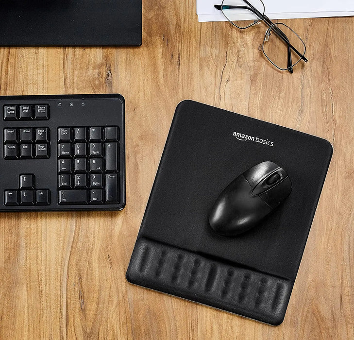 AmazonBasics Gel Gaming Mouse Pad Wrist Rest MemoryFoam (Open Box