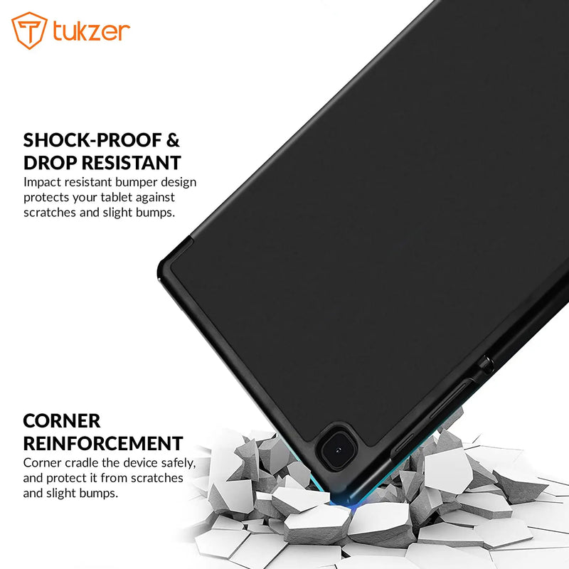 Tukzer TZ-C7 Trifold Smart Stand Flip Folio Cover For Samsung Galaxy Tab-2021(Open Box)