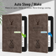 Robustrion Flip Stand Case Cover For All Kindle 2022 6" 300 Ppi 11th Gen-Deer Coffe(Open Box)