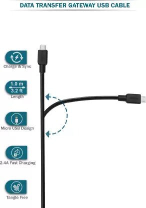 SONY Micro USB Cable CP-AB100 USB-A to Micro USB 1m(Black)