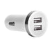 STK Dual USB Port 2.4A Car Charger (White)