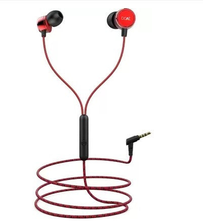 boAt BassHeads 172 Wired Headset  (Raging Red, In the Ear)
