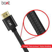 boAt para-Armour HDMI Cable - 2m (Black)