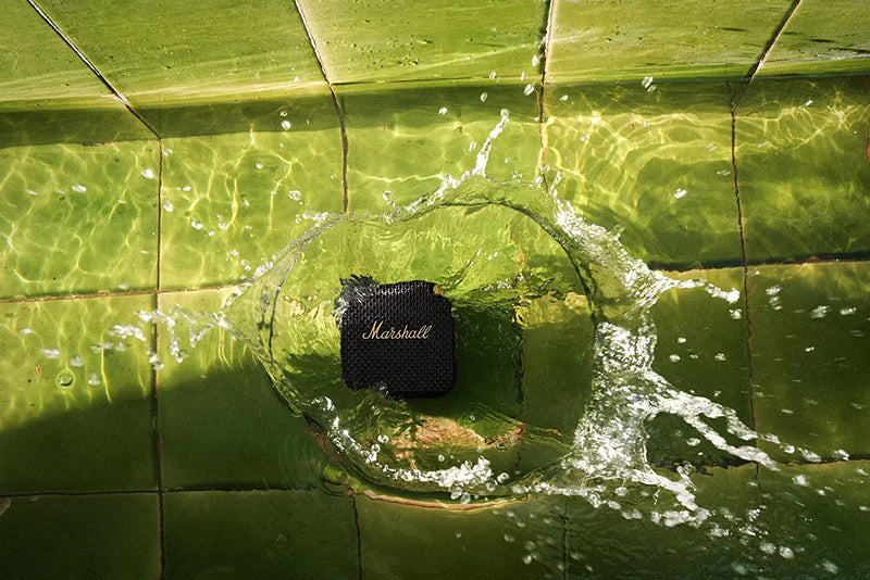 Marshall Willen Portable Bluetooth Speaker - Black & Brass