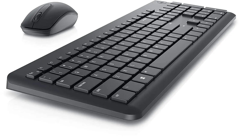 Dell USB Wireless Keyboard & Mouse Combo- KM3322W, Anti-Fade & Spill-Resistant Keys-Black