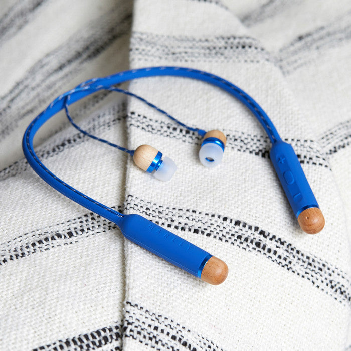 House of Marley Smile Jamaica Bluetooth Headset  (Blue, In the Ear)