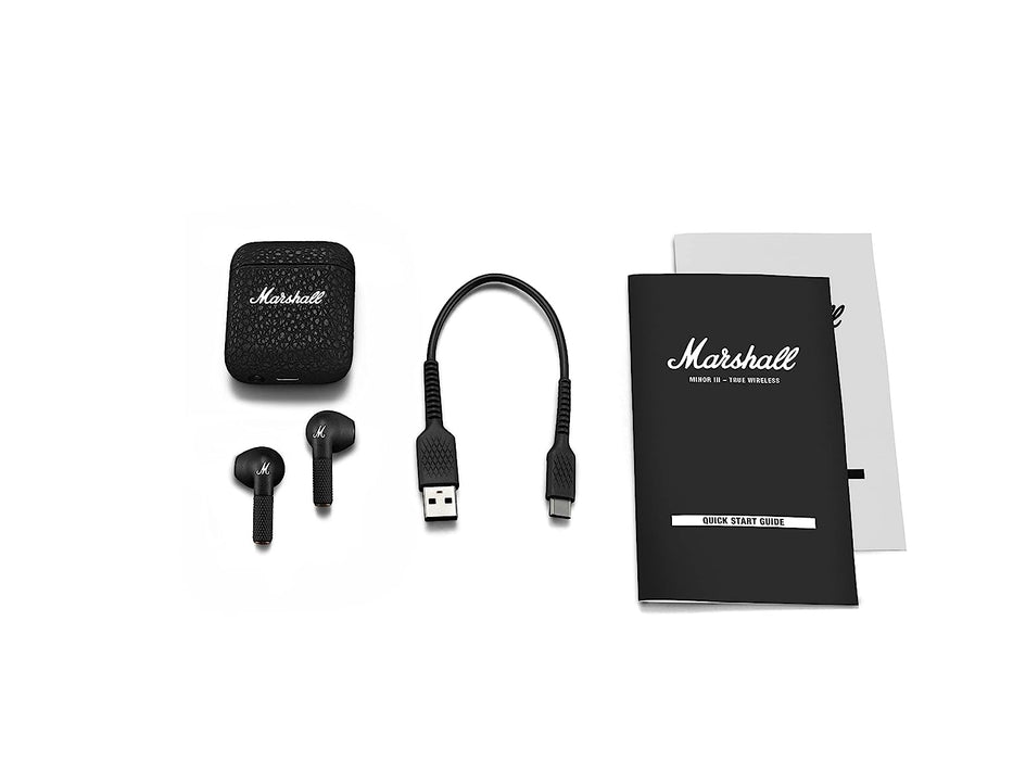 Marshall Minor III Bluetooth Truly Wireless In-Ear Earbuds With Mic-Black