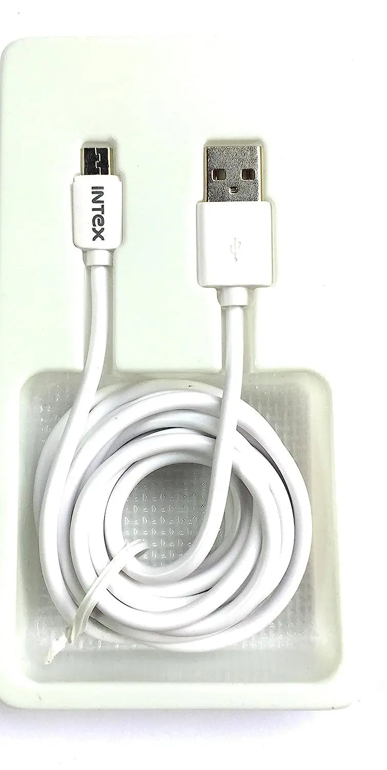 Intex Usb Cable Intex DC- 201B USB Charger & Data Cable For All Android Devices (White ...