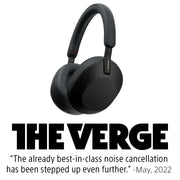 Sony ‎WH1000XM5/B Wireless Industry Leading Active Noise Cancelling Headphones With 8Mics(Black)