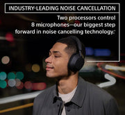 Sony ‎WH1000XM5/B Wireless Industry Leading Active Noise Cancelling Headphones With 8Mics(Black)