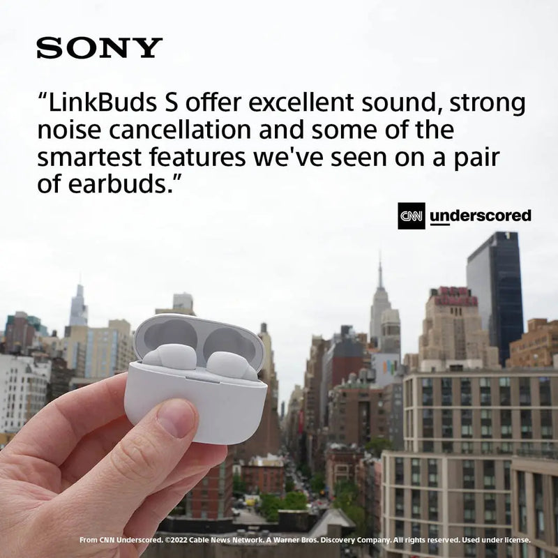 Sony LinkBuds S WF-LS900N/BLK Truly Wireless Noise Cancellation Earbuds Hi-Res Audio & 360 Reality Audio -Black