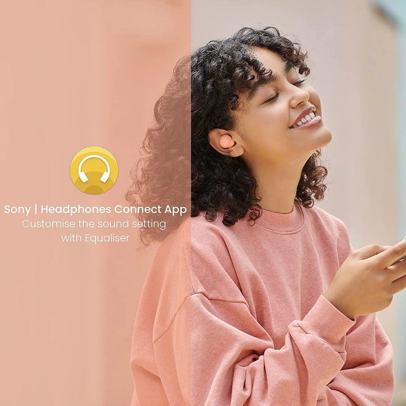 Sony WF-C500/Orange Truly Wireless Bluetooth Earbuds With 20Hrs Battery, 360 Reality Audio