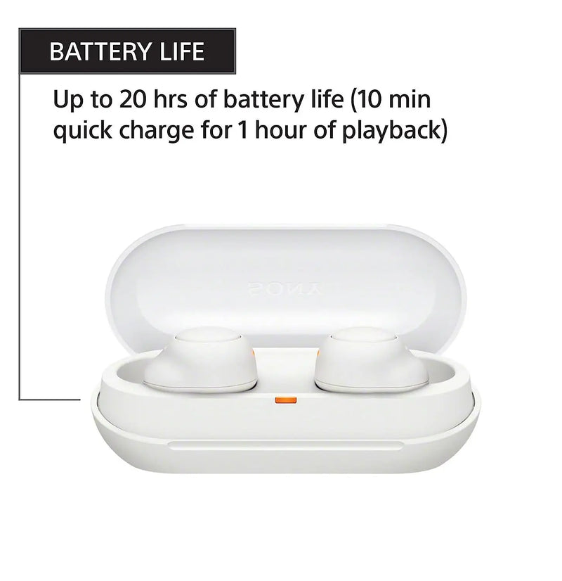 Sony WF-C500 Truly Wireless Bluetooth Earbuds With 20Hrs Battery 360 Reality Audio- White