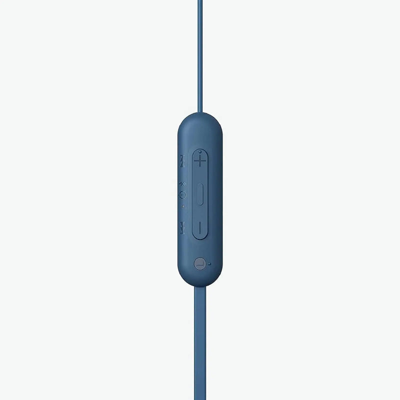 Sony WI-C100 Wireless In-Ear Bluetooth Headset With Mic For Phone Calls - Blue