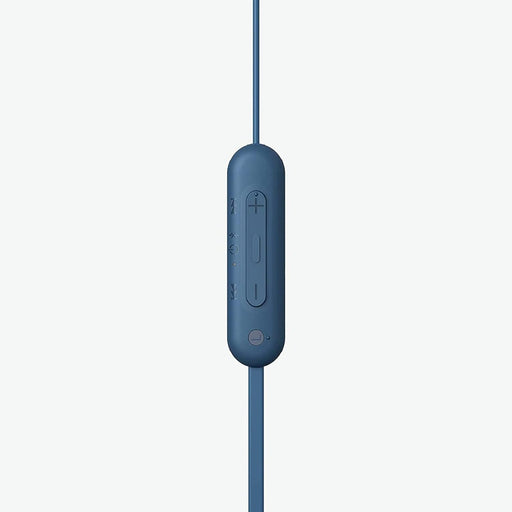 Sony WI-C100 Wireless In-Ear Bluetooth Headset With Mic For Phone Calls - Blue