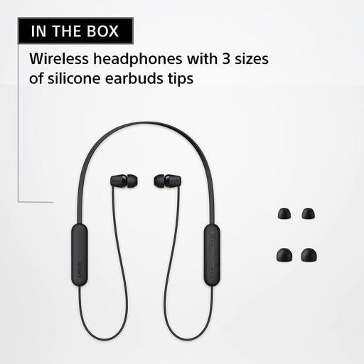 Sony WI-C100 Wireless In-Ear Bluetooth Headset With Mic - Black