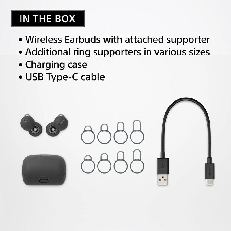 Sony LinkBuds WF-L900 Truly Wireless Bluetooth In Ear Earbuds 17.5 Hrs Battery Alexa Built-in - Grey