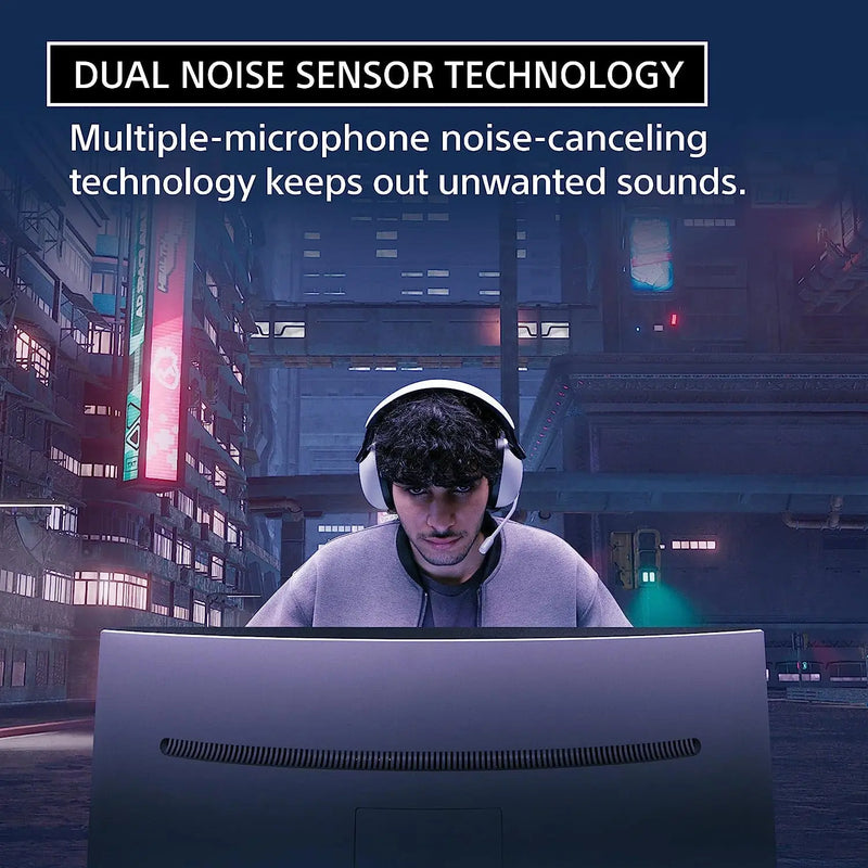 Sony INZONE H9, WH-G900N Wireless Over-Ear Noise Cancelling Gaming Headphones With 360 Spatial Sound-White