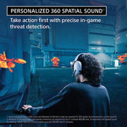 Sony INZONE H3, MDR-G300 Wired Gaming Over-Ear Headphones With 360 Spatial Sound-White