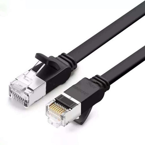 UGREEN 50185 Cat 6 U/UTP M/M Pure Copper Ethernet Flat Cable 2m (Black)