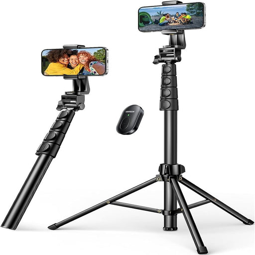 UGREEN 15609 67-Inch Selfie Stick Tripod With Bluetooth Remote