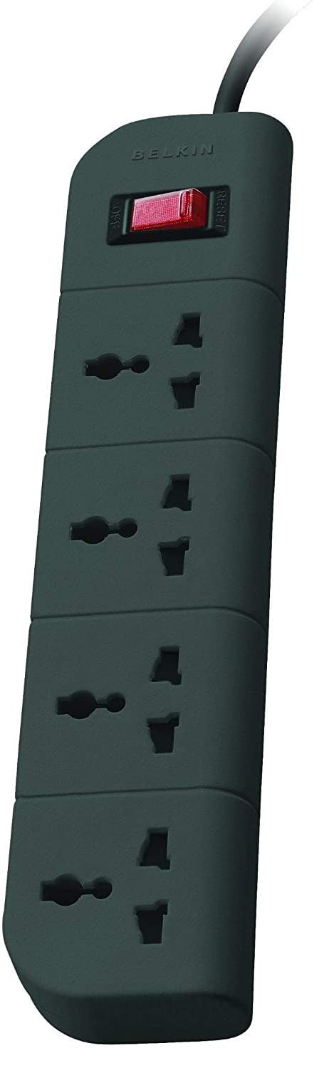 Belkin Essential Series 4-Socket Surge Protector (F9E400zb1.5MGRY)