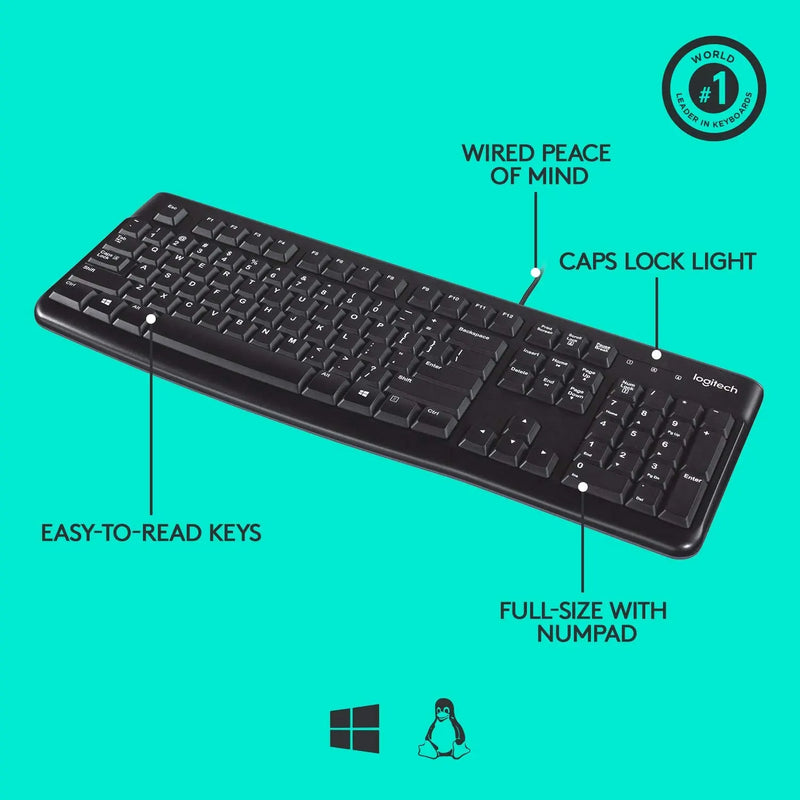 Logitech K120 Wired USB Keyboard