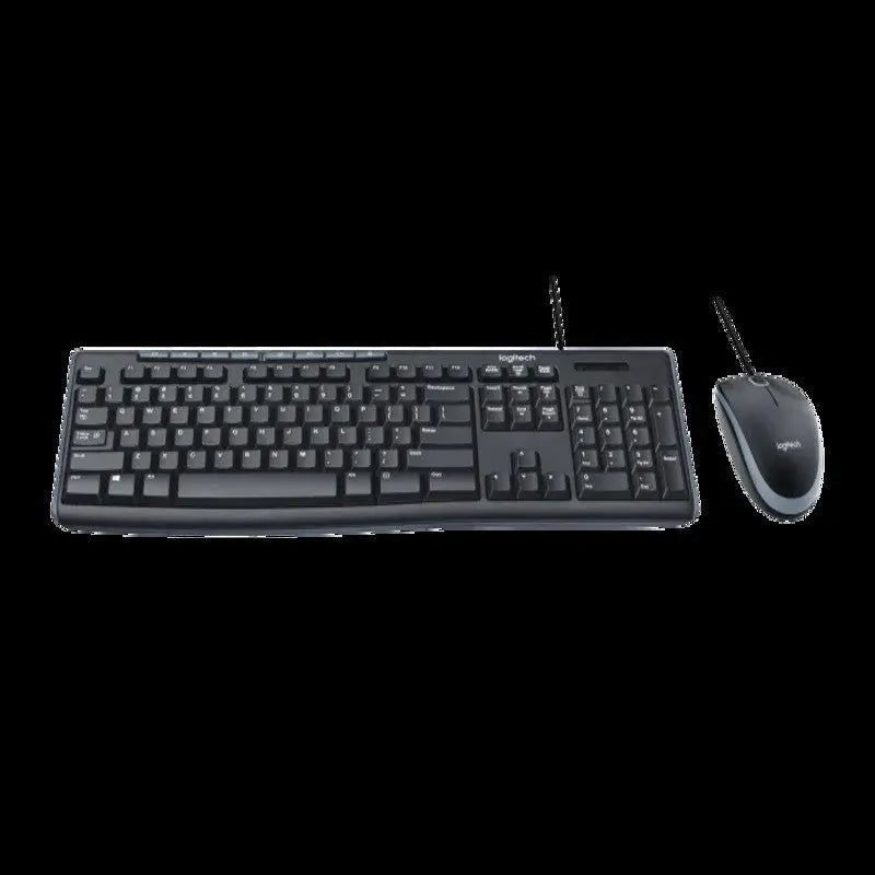 Logitech MK200 Media Wired Keyboard and Mouse Combo (Black)