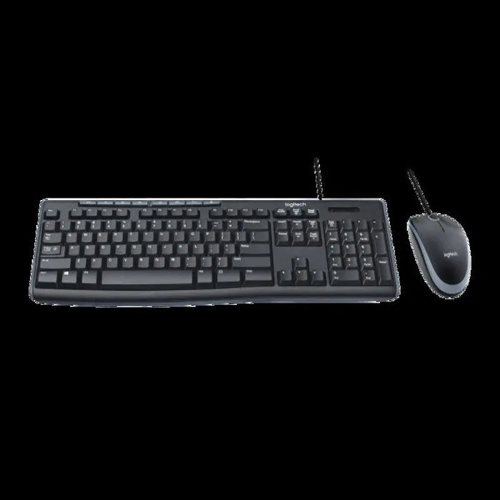 Mk200 Logitech MK200 Media Wired Keyboard and Mouse Combo (Black) — TeckPot