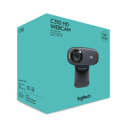 Logitech C310 HD Webcam (Black)