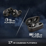 JBL T100TWS True Wireless in-Ear Headphones with 17 Hours Playtime, Stereo Calls & Bluetooth 5.0 (Black)