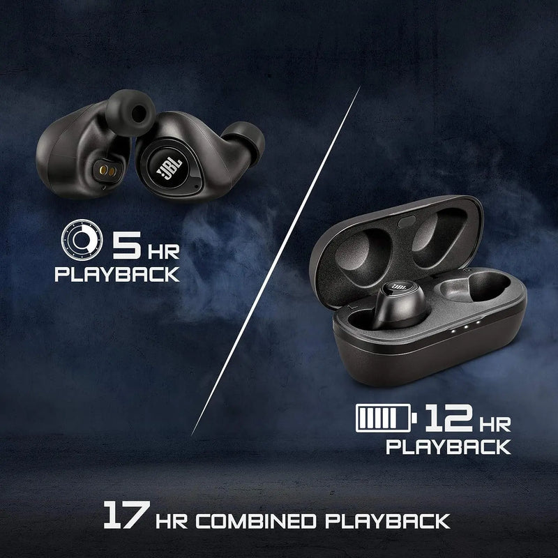 JBL T100TWS True Wireless in-Ear Headphones with 17 Hours Playtime, Stereo Calls & Bluetooth 5.0 (Black)